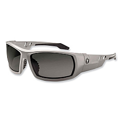 ergodyne Skullerz Odin Safety Glasses, Matte Gray Nylon Impact Frame, Polarized Smoke Polycarbonate Lens (EGO50131)