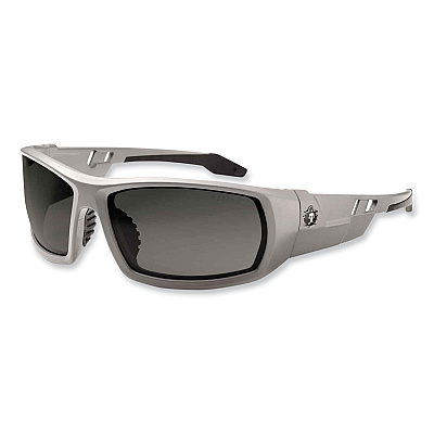 ergodyne Skullerz Odin Safety Glasses, Matte Gray Nylon Impact Frame, Polarized Smoke Polycarbonate Lens (EGO50131)