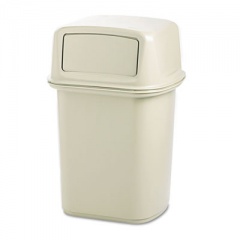 Rubbermaid Commercial Ranger Fire-Safe Container, Square, Structural Foam, 45 gal, Beige (917188BG)