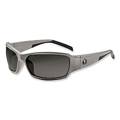 ergodyne Skullerz Thor Safety Glasses, Matte Gray Nylon Impact Frame, Polarized Smoke Polycarbonate Lens (EGO51131)