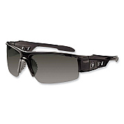 ergodyne Skullerz Dagr Safety Glasses, Black Nylon Impact Frame, Anti-Fog Smoke Polycarbonate Lens (EGO52033)