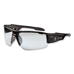 ergodyne Skullerz Dagr Safety Glasses, Black Nylon Impact Frame, AntiFog Indoor/Outdoor Polycarbonate Lens (EGO52083)