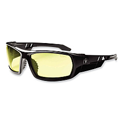 ergodyne Skullerz Odin Safety Glasses, Black Nylon Impact Frame, Yellow Polycarbonate Lens (EGO50050)