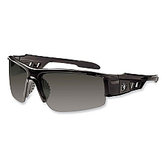 ergodyne Skullerz Dagr Safety Glasses, Black Nylon Impact Frame, Polarized Smoke Polycarbonate Lens (EGO52031)