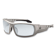 ergodyne Skullerz Odin Safety Glasses, Matte Gray Nylon Impact Frame, Indoor/Outdoor Polycarbonate Lens (EGO50180)