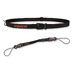 ergodyne Squids 3135 Barcode Scanner Belt with Hook + Adaptor Strap, Large: 48" to 80" Long, Black (EGO19168)