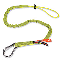 ergodyne Squids 3100 Lanyard with Aluminum Carabiner + Cinch-Loop, 10 lb Max Working Capacity, 35" to 45" Long, Lime (EGO19003)
