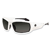 ergodyne Skullerz Odin Safety Glasses, White Nylon Impact Frame, Polarized Smoke Polycarbonate Lens (EGO50231)