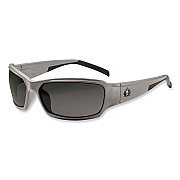 ergodyne Skullerz Thor Safety Glasses, Matte Gray Nylon Impact Frame, Smoke Polycarbonate Lens (EGO51130)