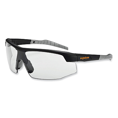 ergodyne Skullerz Skoll Safety Glasses, Black Nylon Impact Frame, Anti-Fog, Indoor/Outdoor Polycarbonate Lens (EGO59083)