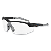 ergodyne Skullerz Skoll Safety Glasses, Matte Black Nylon Impact Frame, Clear Polycarbonate Lens (EGO59000)