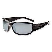 ergodyne Skullerz Thor Safety Glasses, Black Nylon Impact Frame, Silver Mirror Polycarbonate Lens (EGO51042)