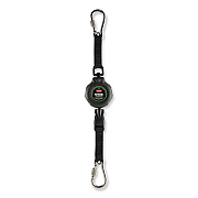 ergodyne Squids 3000 Retractable Tool Lanyard with Carabiner Anchor, 1 lb Working Capacity, 48" Long, Black (EGO19300)