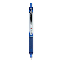 Pilot VBall RT Liquid Ink Roller Ball Pen, Retractable, Fine 0.7 mm, Blue Ink, Blue/White Barrel (PIL26207)
