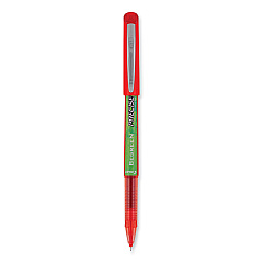 Pilot Precise V5 BeGreen Roller Ball Pen, Stick, Extra-Fine 0.5 mm, Red Ink, Red Barrel, Dozen (PIL26302)