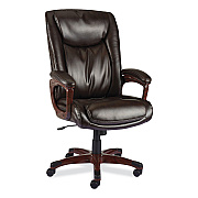 Alera Darnick Series Manager Chair, Supports Up to 275 lbs, 17.13" to 20.12" Seat Height, Brown Seat/Back, Brown Base (ALEDN42B19)