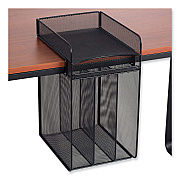 Safco Onyx Vertical Hanging Storage, 4 Sections, Letter Size Files, 10.25" x 12" x 17.1", Black (SAF3241BL)