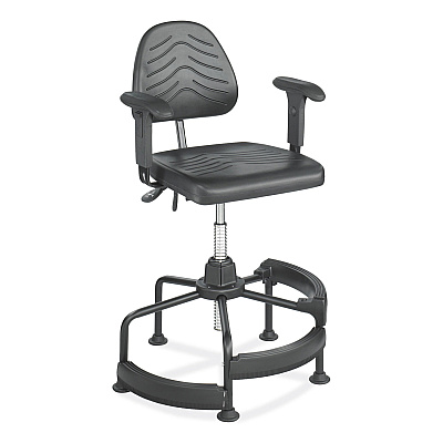 Adjustable T-Pad Armrest for Safco Task Master Series Chairs, 3 x 9.75 x 11.5, Black, 2/Set (SAF5144)