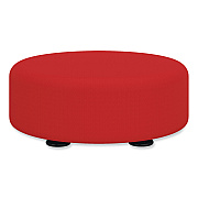Safco Learn 15" Round Vinyl Floor Seat, 15" dia x 5.75"h, Red (SAF8121RV)