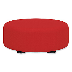 Safco Learn 15" Round Vinyl Floor Seat, 15" dia x 5.75"h, Red (SAF8121RV)