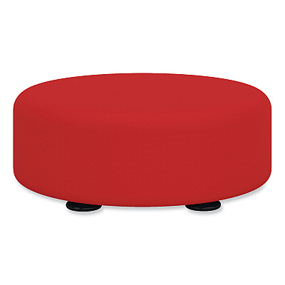 Safco Learn 15" Round Vinyl Floor Seat, 15" dia x 5.75"h, Red (SAF8121RV)