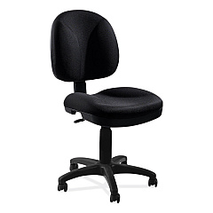 NPS Comfort Task Chair, Supports Up to 300 lb, 19" to 23" Seat Height, Black Seat, Black Back, Black Base (NPSCTC)