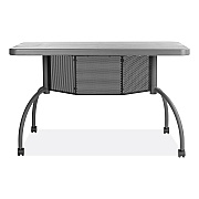 Oklahoma Sound Teacher's WorkPod Desk, 48" x 24" x 30", Charcoal Slate (NPSTWPD)