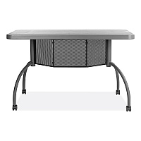 Oklahoma Sound Teacher's WorkPod Desk, 48" x 24" x 30", Charcoal Slate (NPSTWPD)