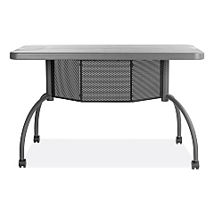 Oklahoma Sound Teacher's WorkPod Desk, 48" x 24" x 30", Charcoal Slate (NPSTWPD)