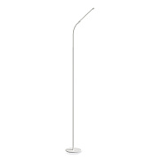 Safco Resi LED Floor Lamp, Gooseneck, 60" Tall, White (SAF1017WH)