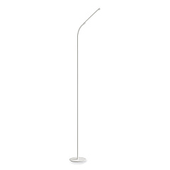 Safco Resi LED Floor Lamp, Gooseneck, 60" Tall, White (SAF1017WH)