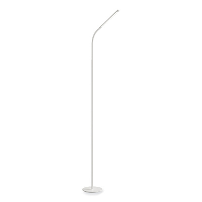 Safco Resi LED Floor Lamp, Gooseneck, 60" Tall, White (SAF1017WH)