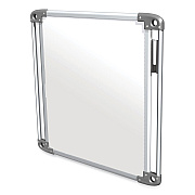 Ghent Nexus Double-Sided Portable Whiteboard Tablet, 27.88x27.88, White Surface, Satin Aluminum Frame (GHENEX101TM)