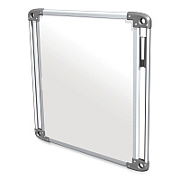 Ghent Nexus Double-Sided Portable Whiteboard Tablet, 27.88x27.88, White Surface, Satin Aluminum Frame (GHENEX101TM)