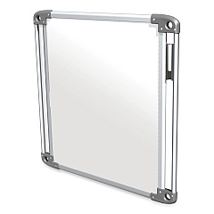 Ghent Nexus Double-Sided Portable Whiteboard Tablet, 27.88x27.88, White Surface, Satin Aluminum Frame (GHENEX101TM)