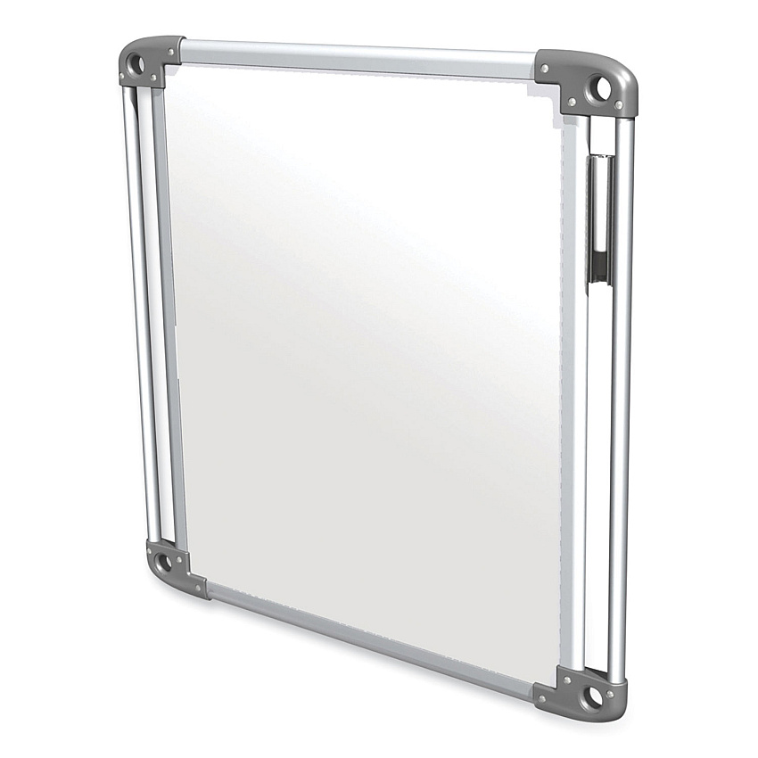 Ghent Nexus Double-Sided Portable Whiteboard Tablet, 27.88x27.88, White Surface, Satin Aluminum Frame (GHENEX101TM)