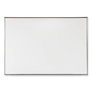 Ghent Proma Magnetic Porcelain Projection Whiteboard with Satin Aluminum Frame, 72.5 x 48.5, White Surface (GHEPRM1464)