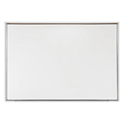 Ghent Proma Magnetic Porcelain Projection Whiteboard with Satin Aluminum Frame, 48.5 x 36.5, White Surface (GHEPRM1344)