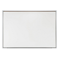 Ghent Proma Magnetic Porcelain Projection Whiteboard with Satin Aluminum Frame, 48.5 x 36.5, White Surface (GHEPRM1344)