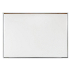 Ghent Proma Magnetic Porcelain Projection Whiteboard with Satin Aluminum Frame, 48.5 x 36.5, White Surface (GHEPRM1344)