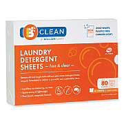 Boulder Clean Laundry Detergent Sheets, Free and Clear, 40/Pack (BCL607476EA)