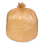 Pitt Plastics Can Liner, 16 gal, 0.35 mil, 32" x 24", Buff, Perforated Roll, 500/Carton (PITP3310XB)