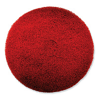 SC Johnson Professional EZ CARE Heavy Duty Scrub Pad, 16" Diameter, Red/Gray, 5/Carton (SJN319310)