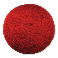SC Johnson Professional EZ CARE Heavy Duty Scrub Pad, 20" Diameter, Red/Gray, 5/Carton (SJN311181)