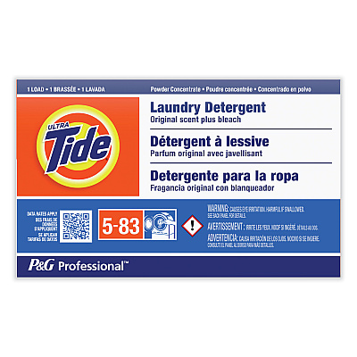Tide Professional Powder Laundry Detergent Plus Bleach, Original Scent, 1.4 oz Vending Box, 156/Carton (PGC08921)