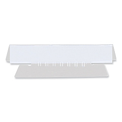 Universal Hanging File Folder Plastic Index Tabs, 1/3-Cut, Clear, 3.7" Wide, 50/Pack (UNV43314)