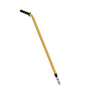 Rubbermaid Commercial HYGEN HYGEN 48-72" Quick-Connect Ergo Adjustable Handle, Black/Yellow (RCPQ760)