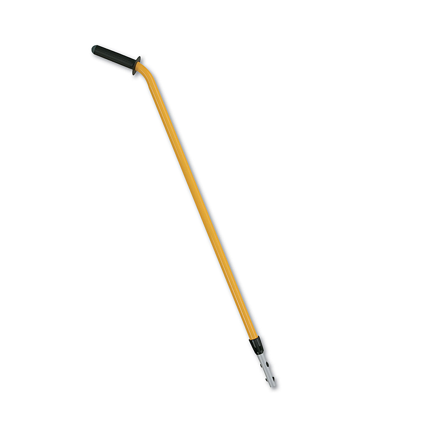 Rubbermaid Commercial HYGEN HYGEN 48-72" Quick-Connect Ergo Adjustable Handle, Black/Yellow (RCPQ760)