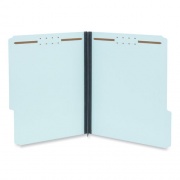 Universal Top Tab Classification Folders, 2" Expansion, 2 Fasteners, Letter Size, Light Blue Exterior, 25/Box (10401)