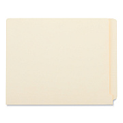 Universal Deluxe Reinforced End Tab Folders, 9" High Front, Straight Tabs, Letter Size, 0.75" Expansion, Manila, 100/Box (UNV13300)